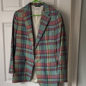 Vintage Ralph Lauren Multicolor Boys Plaid Blazer